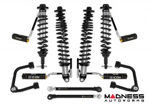 Ford Bronco Suspension System - ICON - Stage 6 - 2.5 Series Coilover - Tubular UCA & Links - Sasquatch Models - Heavy Rate Spring